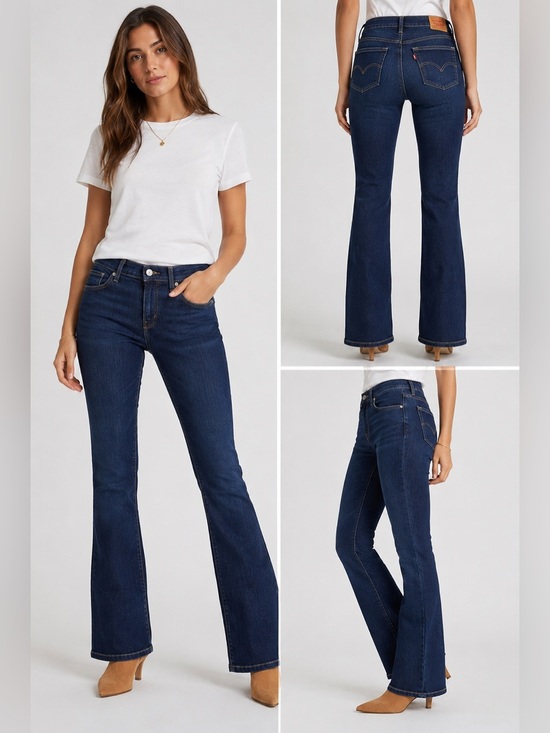 Levi Strauss Signature Denim - Levi’s Classic Bootcut Dark Wash Jeans Size 6 | Flattering Fit